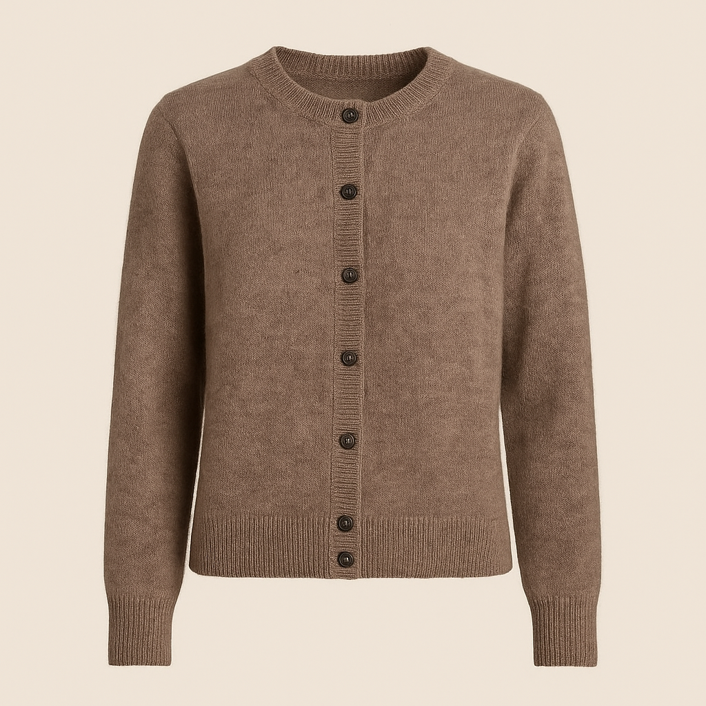 MORNINGTON | Button-front cardigan with ribbed trims - Liora Melbourne