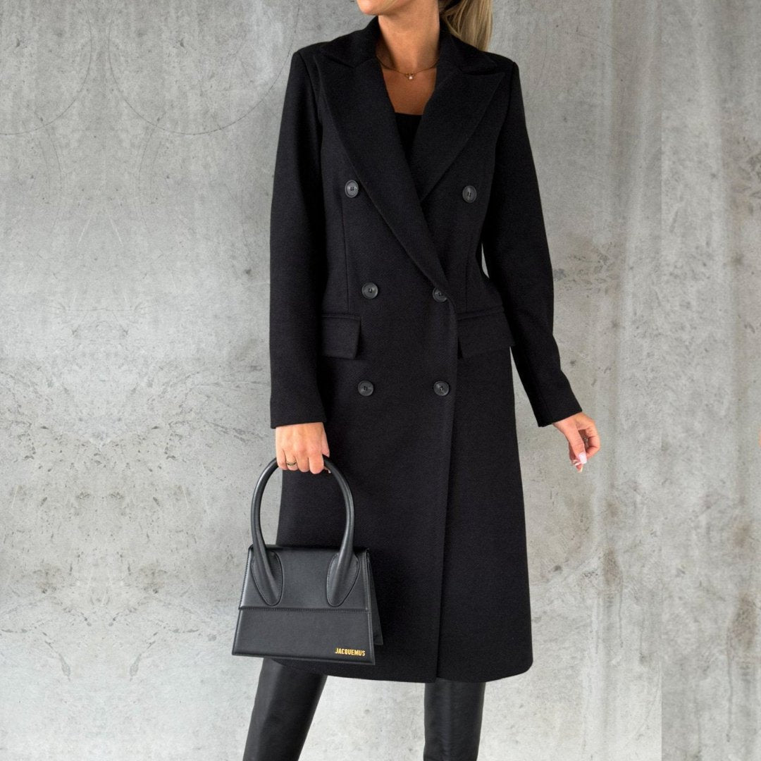 HARPER | Winter coat with double-breasted buttons - Liora Melbourne