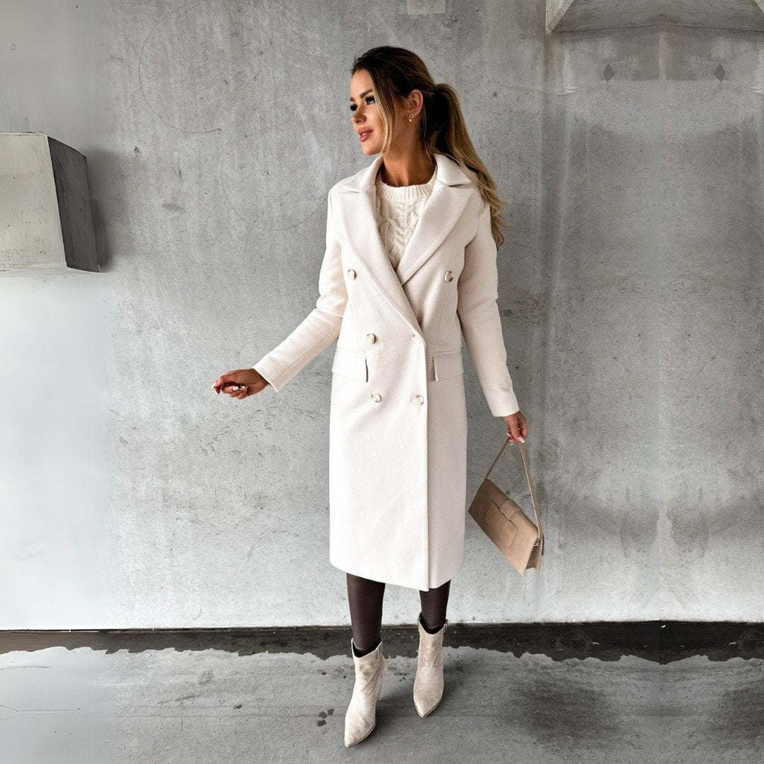 HARPER | Winter coat with double-breasted buttons - Liora Melbourne