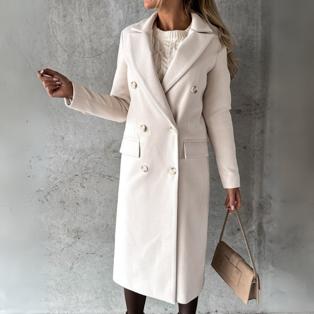 HARPER | Winter coat with double-breasted buttons - Liora Melbourne