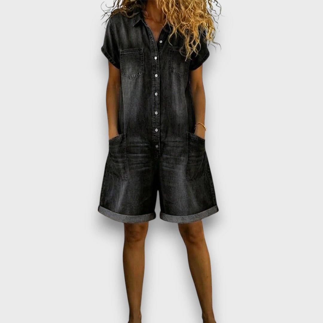 JUNE | Short overalls with wide legs - Liora Melbourne