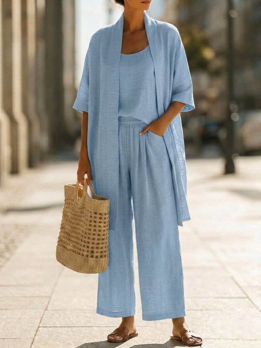 LORRIN | Three-piece set with relaxed silhouette - Liora Melbourne