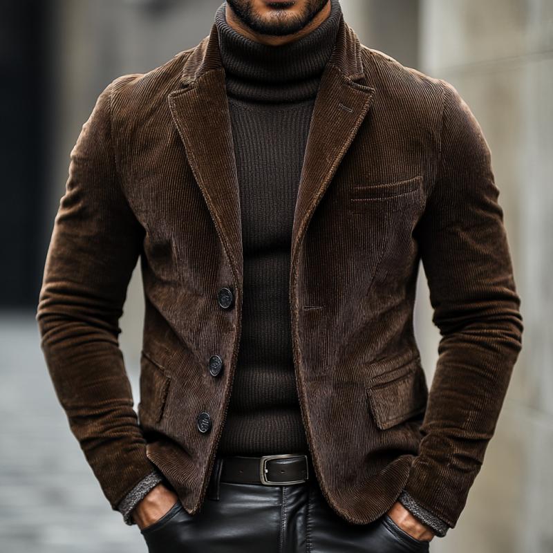 OLIVER | Blazer with corduroy texture - Liora Melbourne