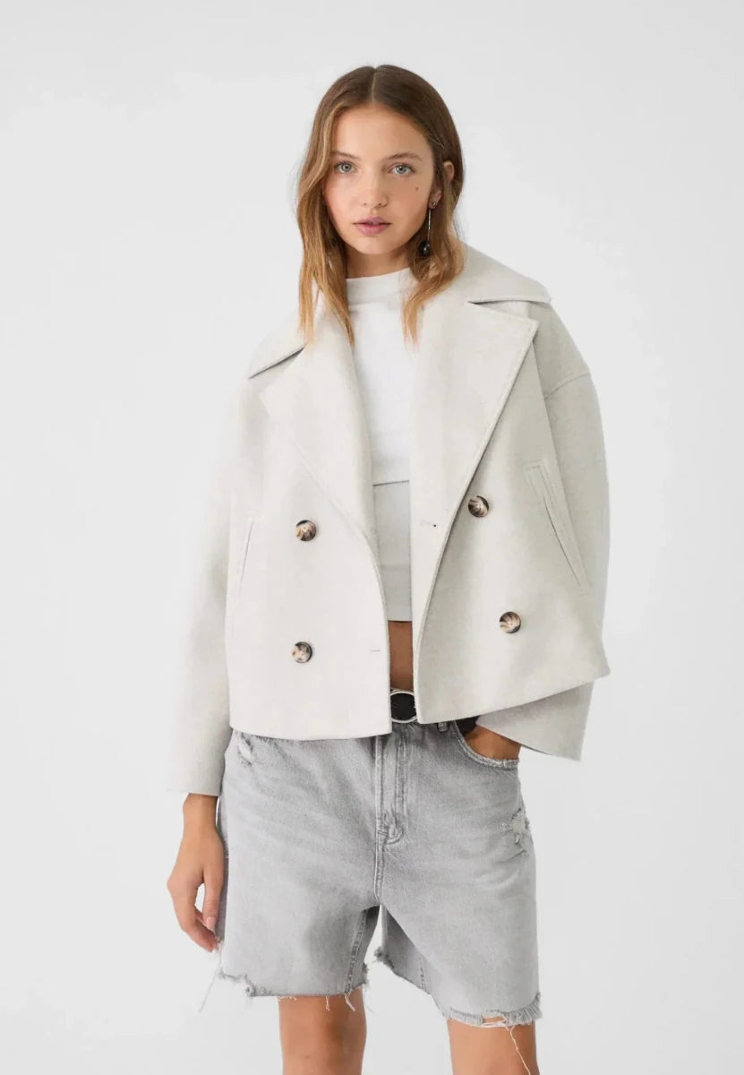 HARPER | Short jacket with double-breasted front - Liora Melbourne
