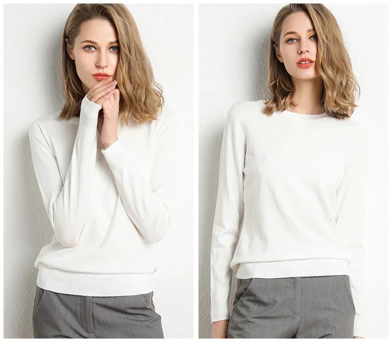IMOGEN | Fine-knit wool jumper - Liora Melbourne