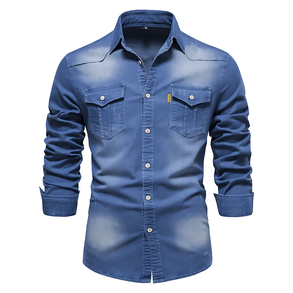 JACK | Denim jacket with chest pockets - Liora Melbourne