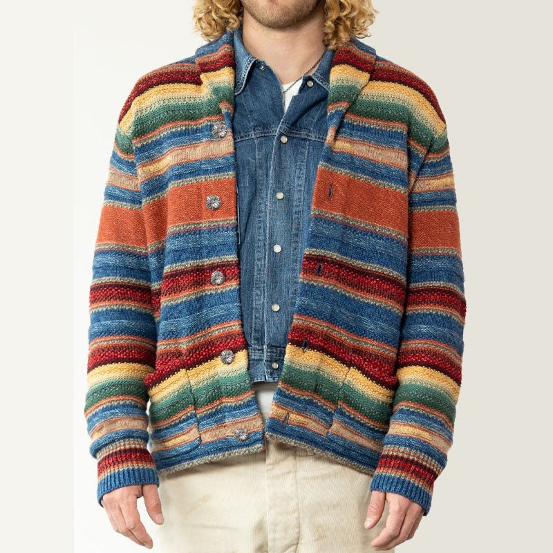 ORION | Cardigan with rainbow colourblock - Liora Melbourne